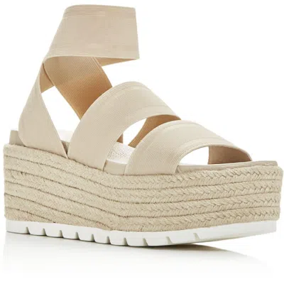 J/slides Quartz Womens Flatform Slip On Platform Sandals In Neutral