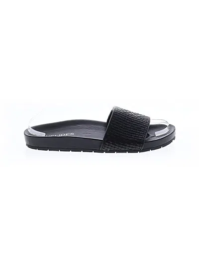 Pre-owned J/slides Sandals In Black