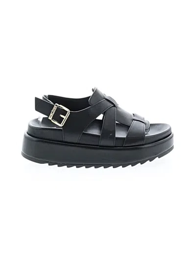 Pre-owned J/slides Sandals In Black