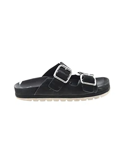 Pre-owned J/slides Sandals In Black