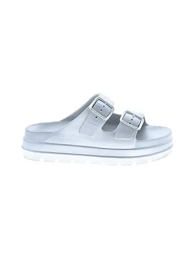 Pre-owned J/slides Sandals In Silver