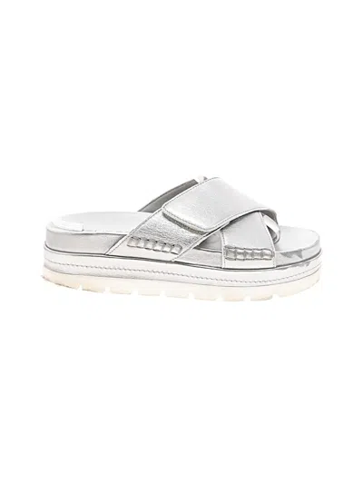 Pre-owned J/slides Sandals In Silver