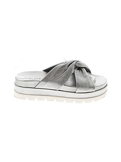 Pre-owned J/slides Sandals In Silver