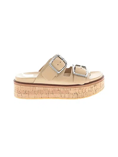 Pre-owned J/slides Sandals In Tan