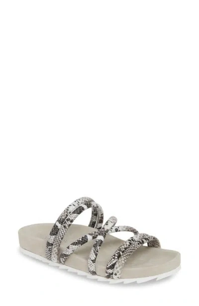 Jslides Tess Strappy Slide Sandal In Neutral
