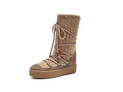 J/slides Vermont Women's Cold Weather Boots Khaki: 8 M, Wool In Nude