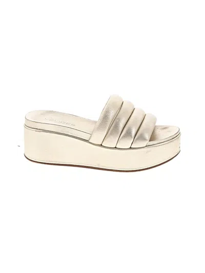 Pre-owned J/slides Wedges In Ivory