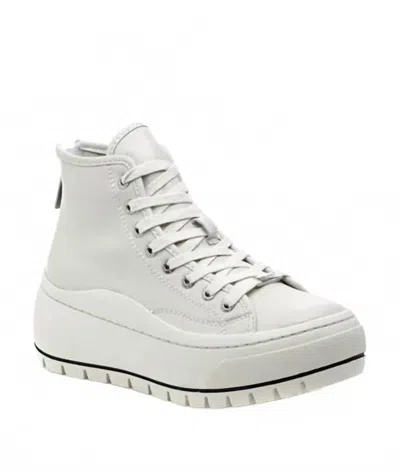 J/slides Women's Gracie Platform Sneaker In White