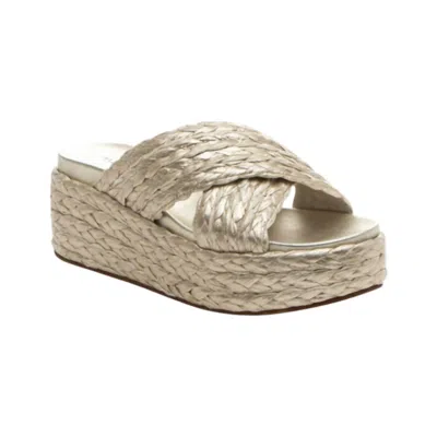 J/slides Women's Quiver Wedge In Light Gold