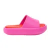 J/slides Women's Squish Sandals In Fuchsia/red