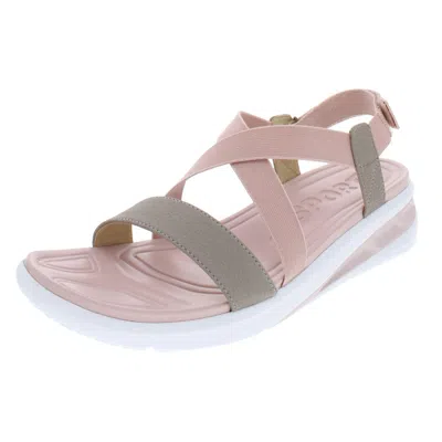Jsport By Jambu Sunny Womens Vegan Leather All-terra Traction Wedge Sandals In Multi