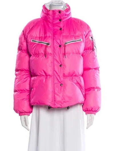 Pre-owned Jsx Nylon Down Coat In Pink