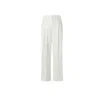 Juan Avellaneda X Seeiou Women's Bianca White High-waisted Palazzo Pants
