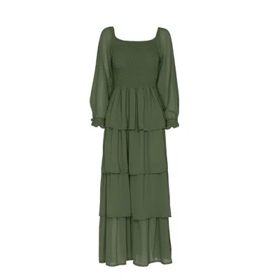 Juan Avellaneda X Seeiou Women's Green Dress Gianna