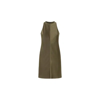 Juan Avellaneda X Seeiou Women's Green Military Dress Short Neela