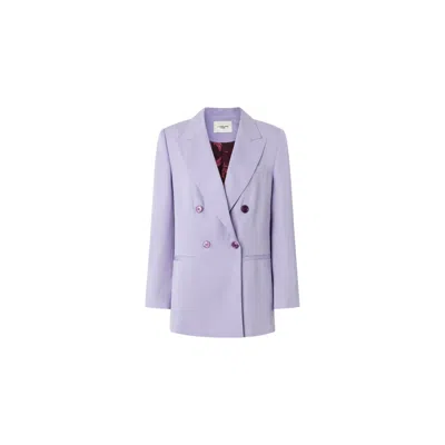 Juan Avellaneda X Seeiou Women's Pink / Purple Lilac Blazer Tom In Pink/purple