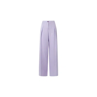 Juan Avellaneda X Seeiou Women's Pink / Purple Lilac High-waisted Palazzo Tom In Pink/purple
