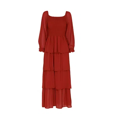 Juan Avellaneda X Seeiou Women's Red Dress Gianna