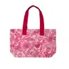 Juan Avellaneda X Seeiou Women's Tote Bag With Iconic  Print In Pink In Pink