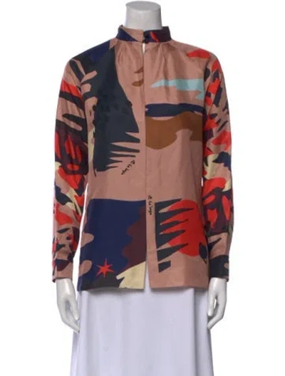 Pre-owned Juan Carlos Obando Silk Printed Sweatshirt In Multi