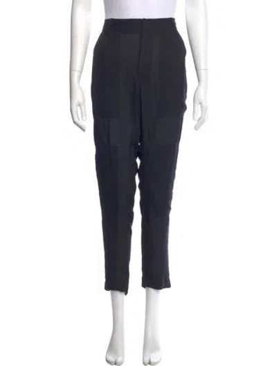 Pre-owned Juan Carlos Obando Silk Skinny Leg Pants In Blue
