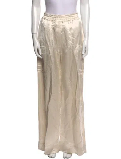 Pre-owned Juan Carlos Obando Wide Leg Pants In Neutral