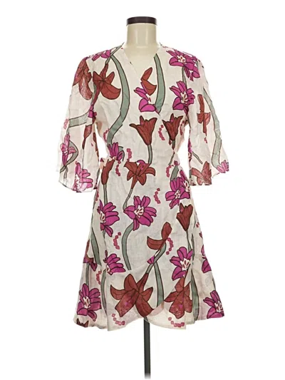 Pre-owned Juan De Dios Cocktail Dress In Ivory