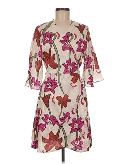 Pre-owned Juan De Dios Cocktail Dress In Ivory