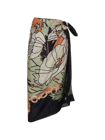 Juan De Dios De La Falaise Sarong Skirt In Multicolor