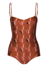 Juan De Dios Esteros Embroidered One Piece Swimsuit