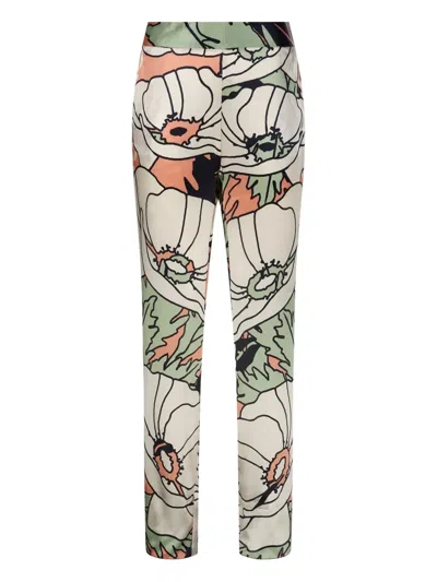 JUAN DE DIOS GLADIOLOS GARDEN-PRINT TROUSERS