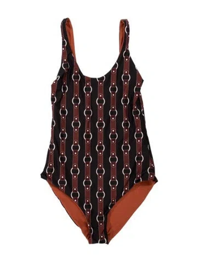 Pre-owned Juan De Dios Graphic Print One-piece W/ Tags In Multicolor