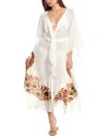 Juan De Dios Morena Silk Kaftan In White