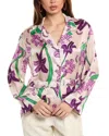 Juan De Dios Noches De Luna Silk Shirt In Purple