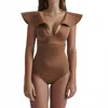 Juan De Dios Quetzal One Piece Reversible Swimsuit In Gold Brown In Gold