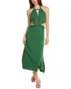 Juan De Dios San Agustin Midi Dress In Green