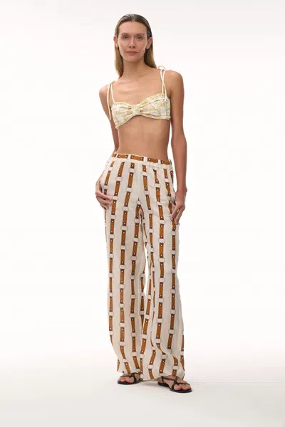 Juan De Dios San Benito Linen Pants In Horse Reins In Neutral