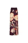 Juan De Dios San Cipriano Pants In Women's Purple Gladiolos In Multi