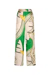 JUAN DE DIOS SANTO TOMAS JACQUARD PANTS IN GREEN