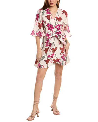 JUAN DE DIOS TERESITA LINEN WRAP DRESS