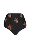 Juan De Dios Victoria High Rise Embroidered Bikini Bottom