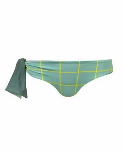 Juan De Dios Women's Baudo Bottom In Army / Green Squares In Pink