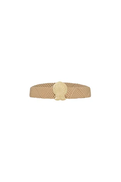 Juan De Dios Women's Costa Dorada Braided Belt In Nude In Brown