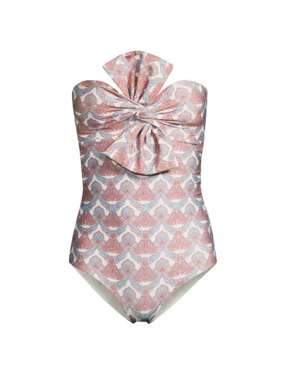 Juan De Dios Women's Malaga Abstract One-piece Swimsuit In Multi