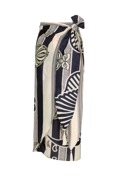Juan De Dios Women's Mapara Skirt In Navy Ornament