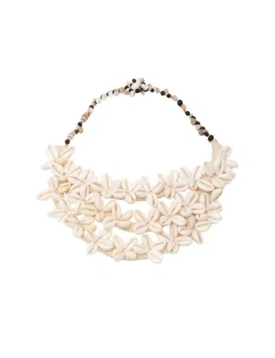 Juan De Dios Women's Pacific Treasures Seashell Necklace In Natural In White