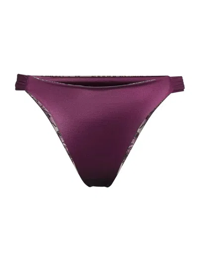 Juan De Dios Women's Potosi Reversible Bikini Bottom In Purple