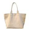 Juan-jo Women's Neutrals Oversized Cream Croc Effect Leather Tote.