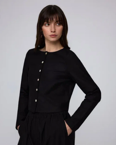 Juana Aella Long Sleeve Top In Black