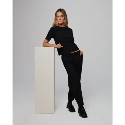 Juana Aella Mid Rise Relaxed Pants In Black